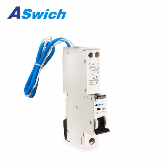 1p+N Série 40A/30mA Eletrônico Tipo Disjuntor de proteção contra sobrecarga RCBO